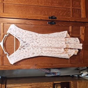 Size Medium Sheer Lace Top with Hi-low hemline by Retro Doll
